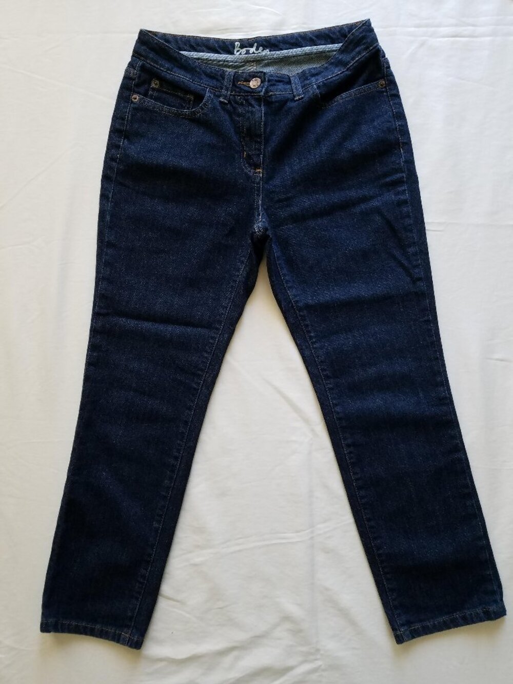Boden Straight Cropped Indigo Blue Jeans